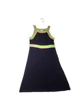Lilly Pulitzer Navy Pink Green Sleeveless Dress Size 10